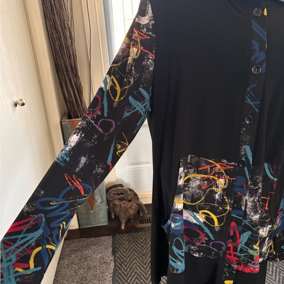 Button Up Jersey Hoodie - Picture 4 of 8